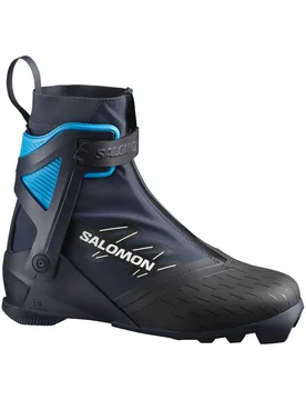 Chaussure de ski nordique skating - RS10 Ebony/White/Process Blue X en Matières Recyclées - Taille 45 1/3 - Blanc - Salomon - FashionsVida