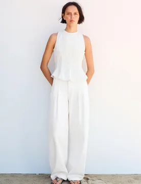 Pull&Bear Denim Peplum Top (Size: ) - Pull&bear - FashionsVida