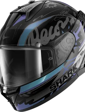 Casco Moto Integrale D-SKWAL 3 STREETRUSH Nero Verde C taglia S - Shark - FashionsVida