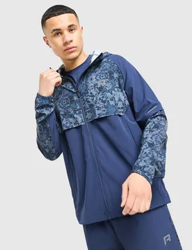 Mens Giacca Shibori - Blu, blu blu Uomo taglia M - Reprimo - FashionsVida