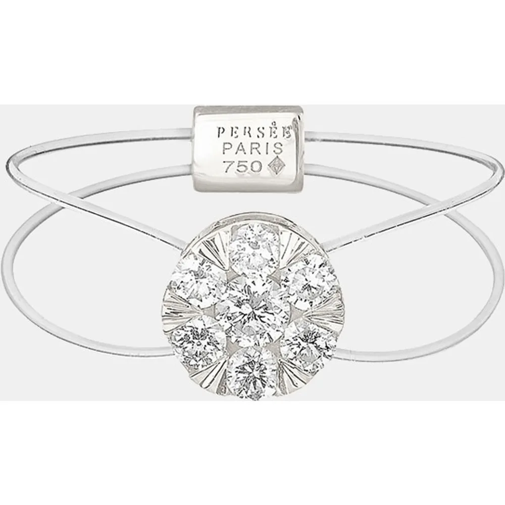 Anillo Floating de oro y diamantes - Persée - FashionsVida