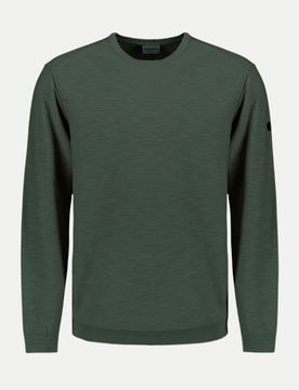 Pullover Crewneck Garment Dyed Grün 3XL
