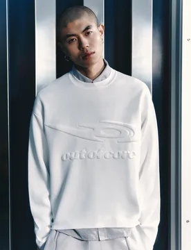 Pull Col Rond Out Of Core M Blanc - Bershka - FashionsVida