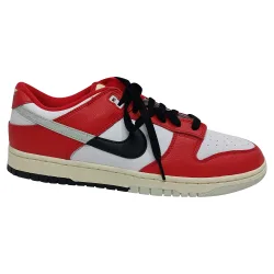 Pre-Owned Mens Dunk Low Sneakers In Chicago Split Leather - Red - Size Uk 9.5