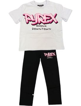 T-shirt+leggings Bianco/rosa S4PYBGTL199