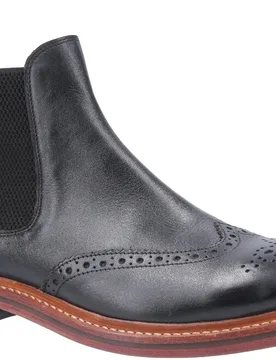 Mens Siddington Leather Goodyear Welt Boot - Black - Size 8 (Uk Shoe) - Cotswold - FashionsVida