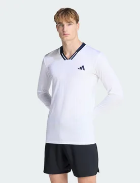 MAGLIA A MANICHE LUNGHE DA TENNIS CLIMACOOL S White - Adidas - FashionsVida