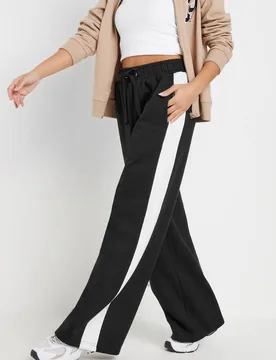 Women's Petite Wide Leg Joggers Pants in Black Size: 18 - Black - Size: 18 - PixieGirl - FashionsVida