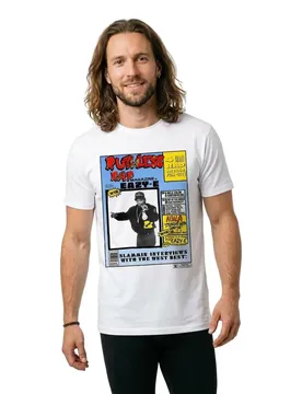 Maglietta A Maniche Corte Eazy-e Rap Magazine Oversize White XL
