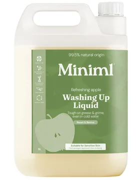 Washing Up Liquid Refill - Refreshing Apple - 5L - Miniml - FashionsVida