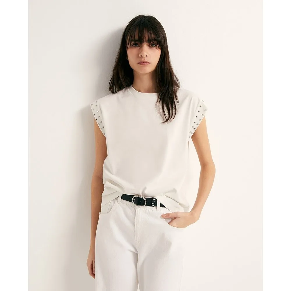Sfera - Camiseta tachas - Sfera - FashionsVida