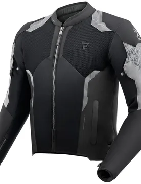 Giubbotto Moto JAX Nero Grigio taglia 5XL - Rebelhorn - FashionsVida