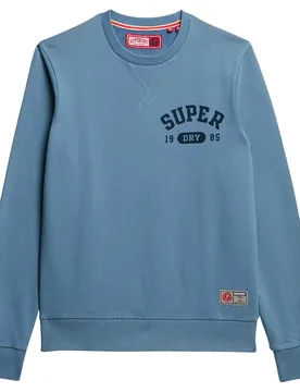 Felpa Athletic Printed Wedgewood Blue 3XL - Superdry - FashionsVida