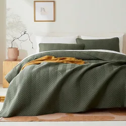 Piezas Juego de Edredón Ultrasuave de Microfibra con Costura Ultrasónica para Todas las Estaciones, Estilo Clásico Elegante Cómodo, Tacto Ligero c