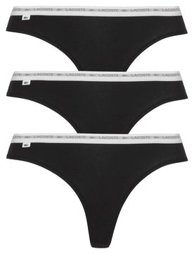 LACOSTE Tanga negro / blanco