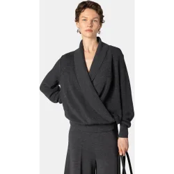 Jersey de mujer de punto cruzado