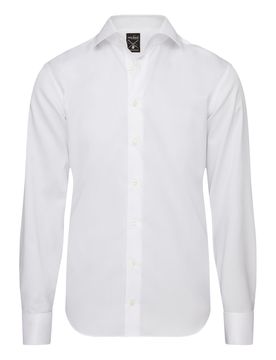 Tailor-Fit Hemd mit Umschlagmanschette RIVARA-DTFN Weiß 44