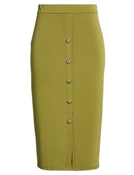 Midi-Rock Damen Grün 38,40 Damen