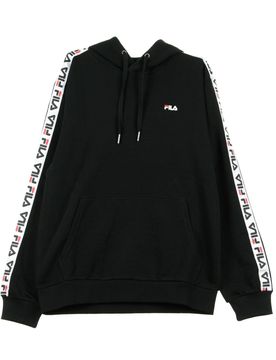 Felpa Leggera Cappuccio Uomo David Taped Hoodie Black