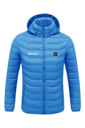 Single Button Heated Down Jacket Unisex - - Size: S