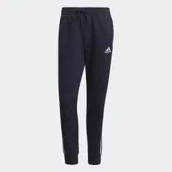 Pantaloni Essentials French Terry Tapered Cuff 3-Stripes L Legend Ink / White
