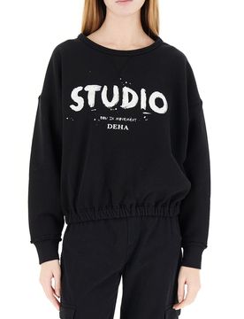 DEHA Felpa girocollo NERO L