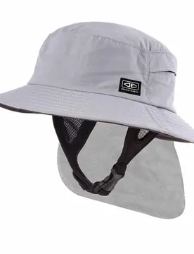 Chapeau Indo Stiff Peak Surf Grey S Homme