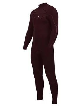 Combinaison En Néoprène à Manches Longues Avec Fermeture éclair Sur La Poitrine Yeti Steamer 2.5 Mm Burgundy L - Zion - FashionsVida