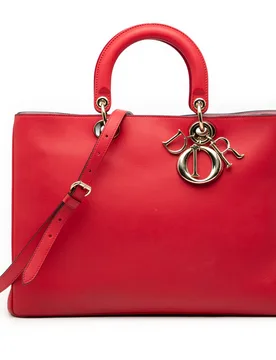 Large Smooth Calfskin issimo Satchel - Dior - FashionsVida