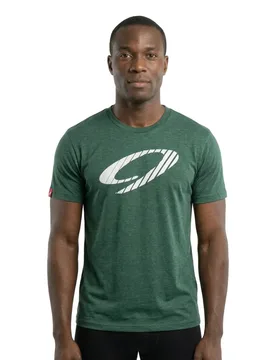 Maglietta A Maniche Corte Logo 9 Forest Green - Niner - FashionsVida