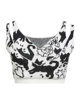 Top Damen Elfenbein S,XS Damen