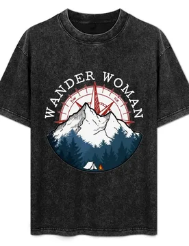 Camping Hiking Wander Woman T-Shirt Comfort Stretch Tee Shirt - Aliexpress - FashionsVida