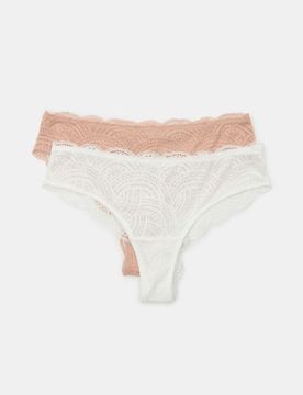 Slip brasiliani in pizzo 2 pack - multicolor