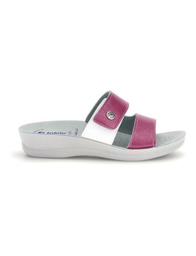 Ciabatte fucsia e bianche con plantare anatomico 63 VR 41