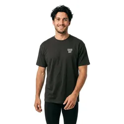 Maglietta A Maniche Corte Under The Palm Trees Heavy Oversized Black S