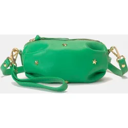 Bolso pequeño de piel wasp con cierre cremallera