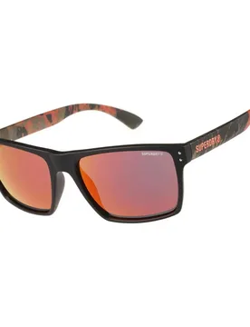 Lunettes De Soleil Sds-kobe-193 Matte Black / Volcanic Mountain Orange Red mirror/CAT3 unisex - Superdry - FashionsVida