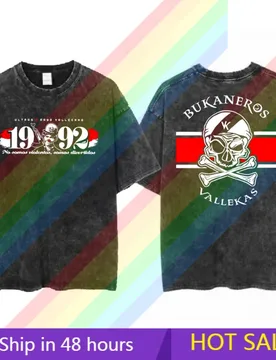 Summer Vintage Cotton Bukaneros Cotton T-Shirt Reversible Graphic T-Shirt Vallecanos Rvm Clase Obrera Ultras T-Shirt S-3XL - Aliexpress - FashionsVida