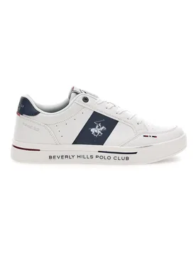 Sneakers Bianco e Blu polo club BHM614100 45 - Beverly Hills - FashionsVida