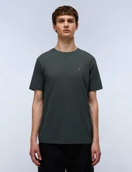Pure Cotton Crew Neck T-Shirt Charcoal male