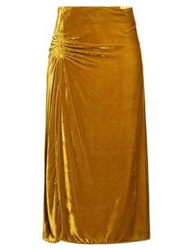 Maxi-Rock Damen Senf 40 Damen