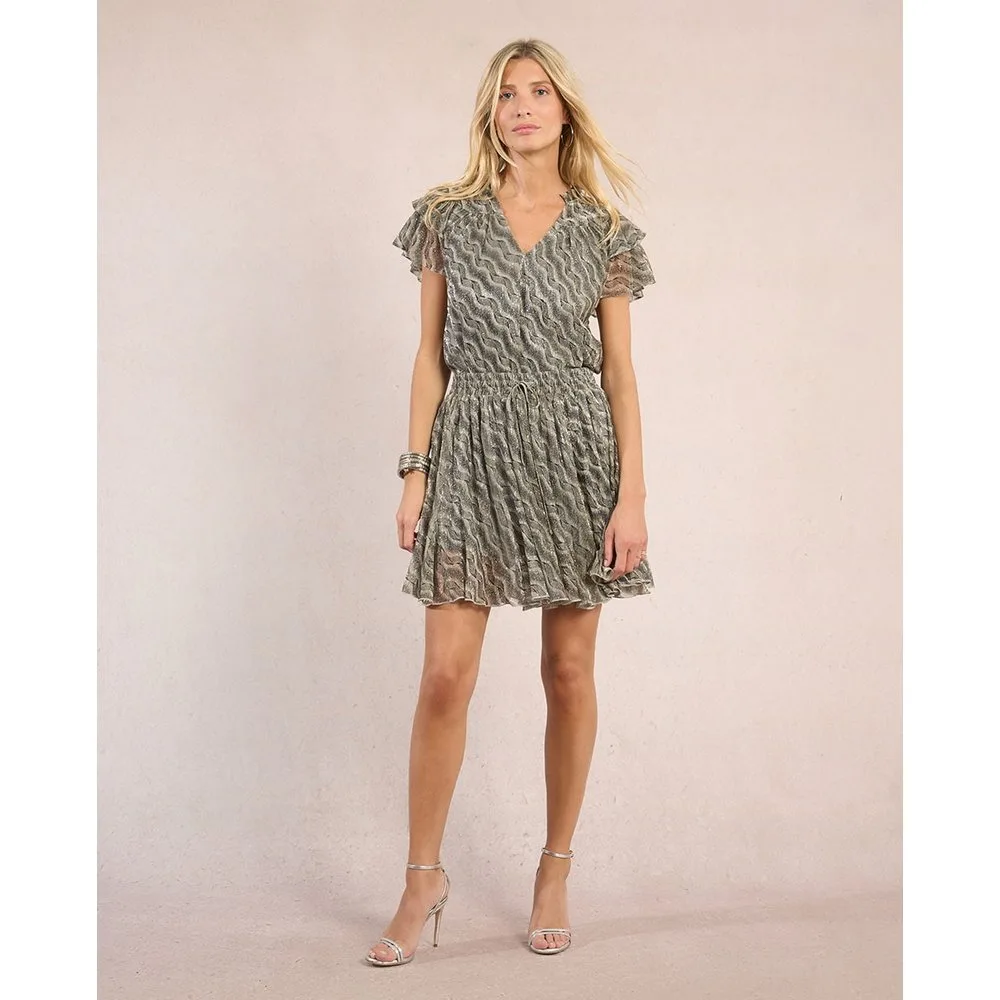 Falda corta plisada con estampado - Molly Bracken - FashionsVida