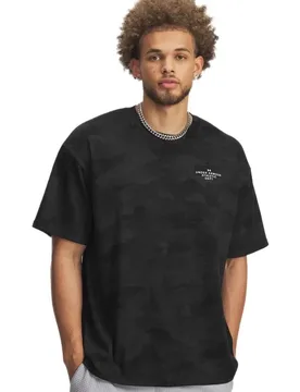 T-shirt à Manches Courtes Heavyweight Athletic Dept Aop Black 2XL - Under armour - FashionsVida