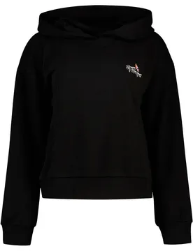 Felpa Con Cappuccio Mie Black / Print Fabulous S