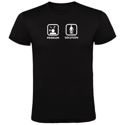 T-shirt à Manches Courtes Problem Solution Train Black M