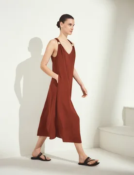 Vestido liso sin mangas - Woman El Corte Inglés - FashionsVida