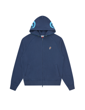Gradient Smiley Zip Through Hood
