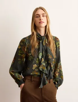 Blusa de mujer de manga larga estampada - Lloyd's - FashionsVida