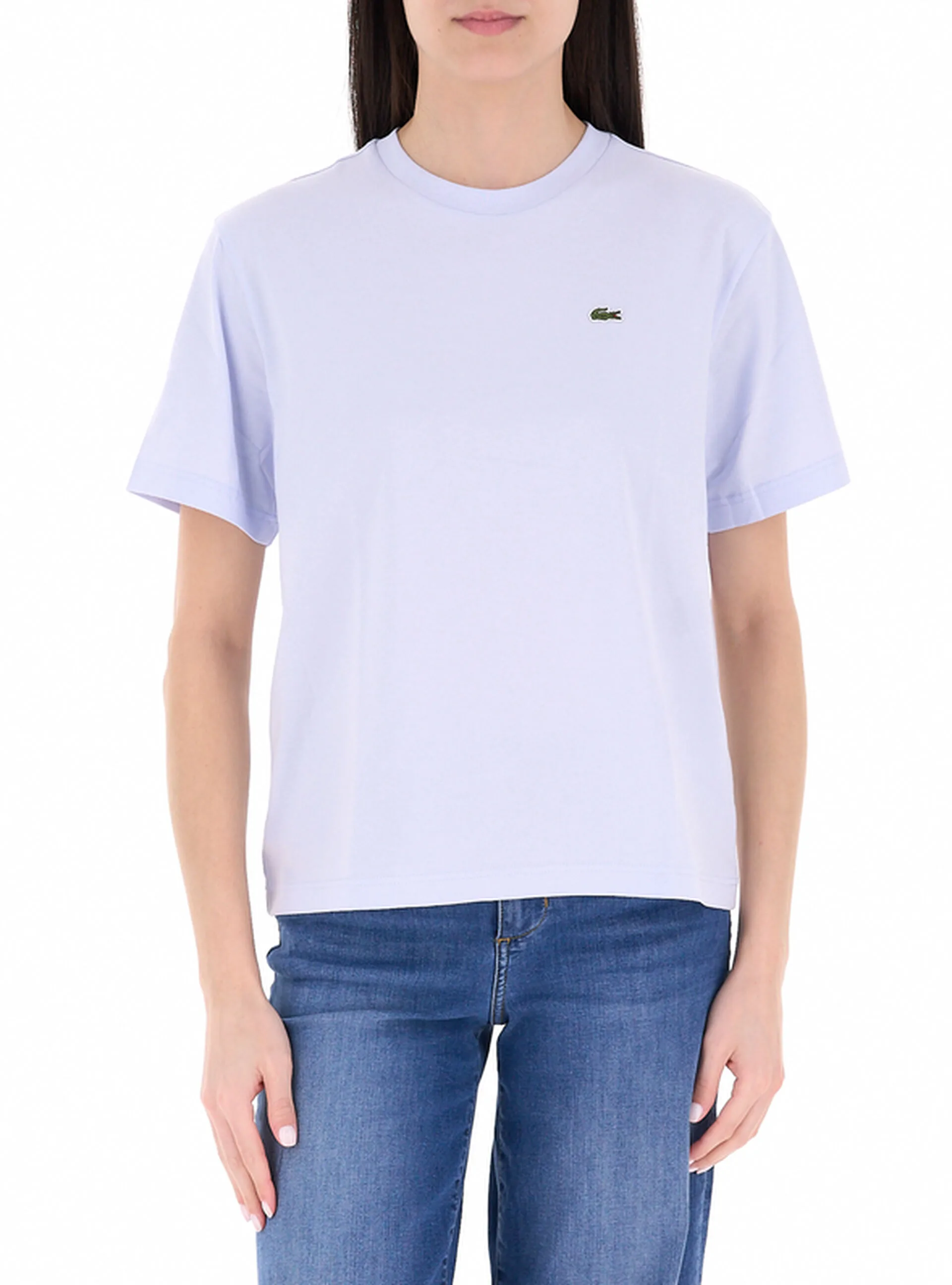 T-shirt in cotone AZZURRO OXFORD 38 - Lacoste - FashionsVida
