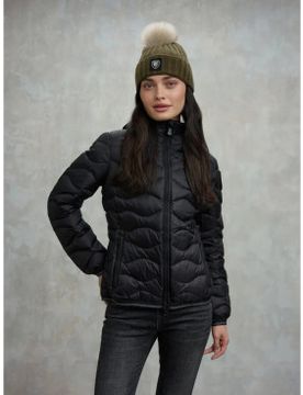 Para mujer. 25WBLDC03095 Plumífero de ondas Camelia (L), Casual, Poliamida